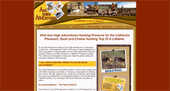 Desktop Screenshot of acehighadventures.com