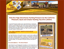 Tablet Screenshot of acehighadventures.com